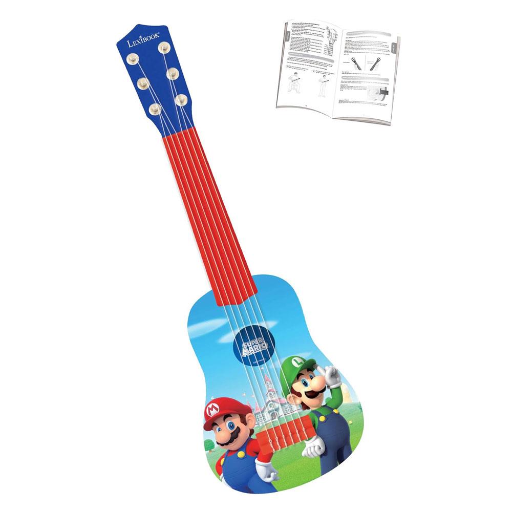 Lexibook Super Mario My First Guitar With 6 Nylon Strings 53cm - Blue/Red Secondary image