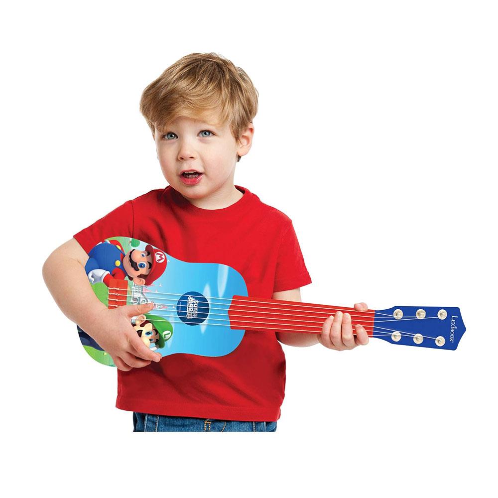 Lexibook Super Mario My First Guitar With 6 Nylon Strings 53cm - Blue/Red