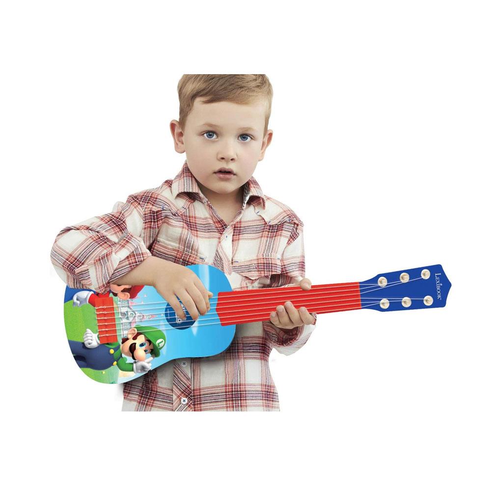 Lexibook Super Mario My First Guitar With 6 Nylon Strings 53cm - Blue/Red