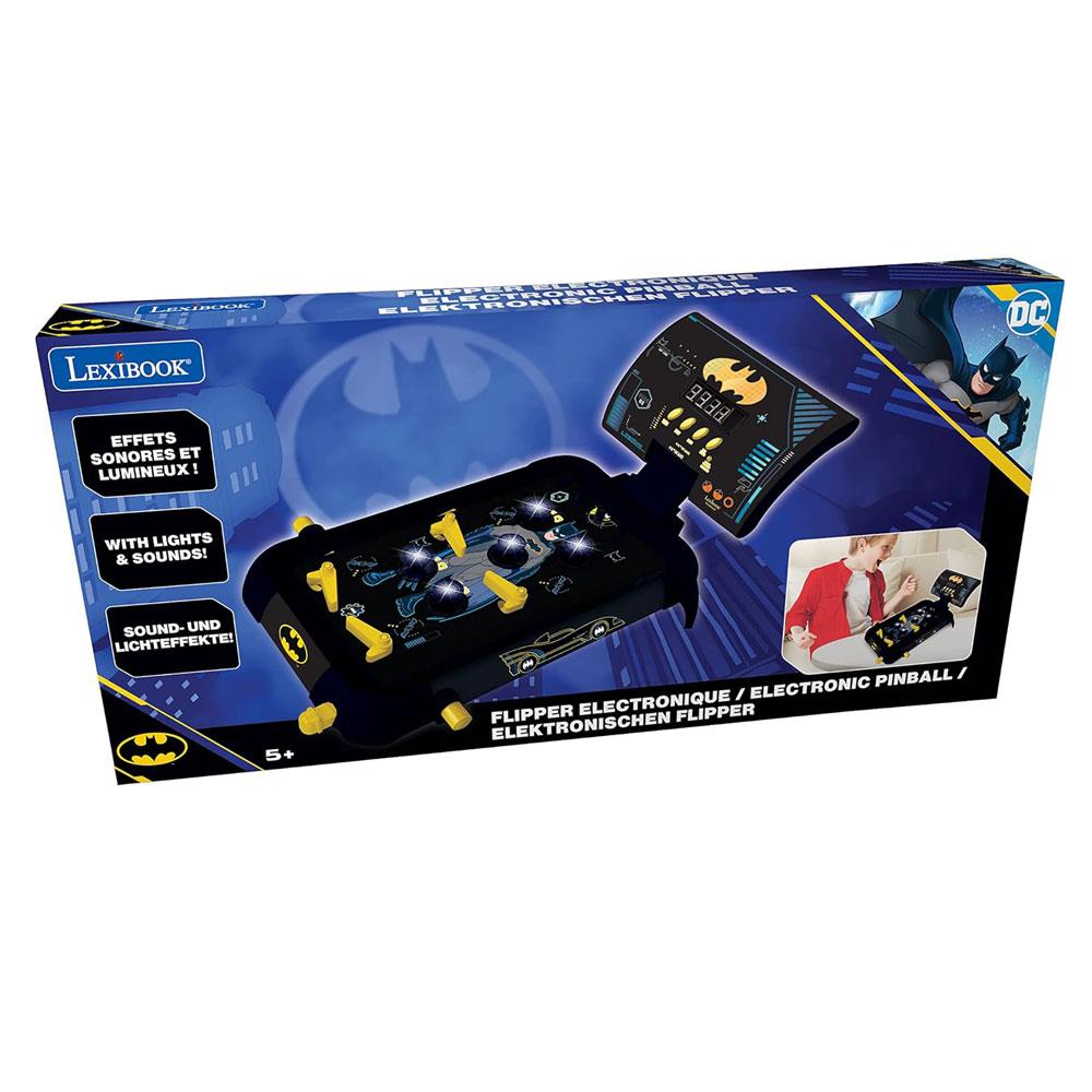 Lexibook Batman Electronic Pinball With Lights And Sounds Action And Reflex Game - Black/Yellow