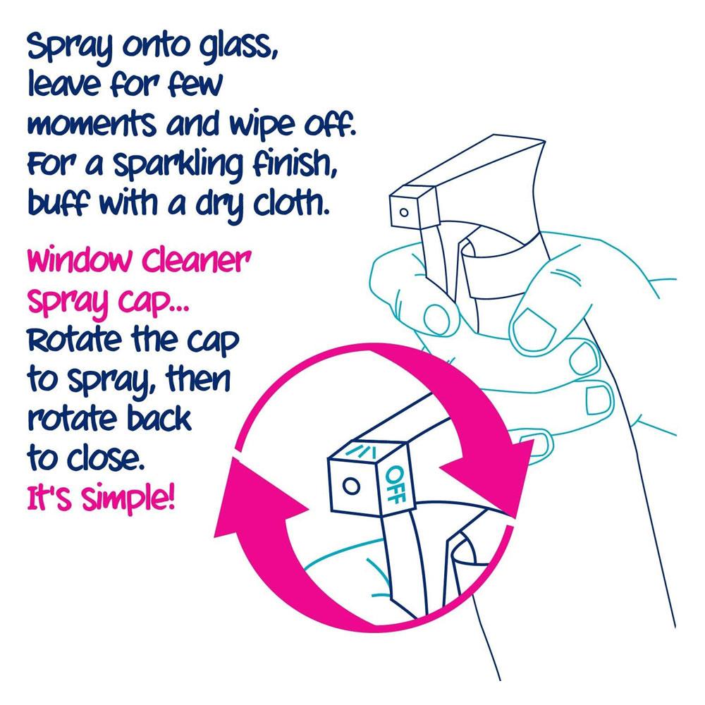 Ecozone Window And Glass Cleaner Spray Smear And Streak Free Perfect Finish - 500ml Secondary image