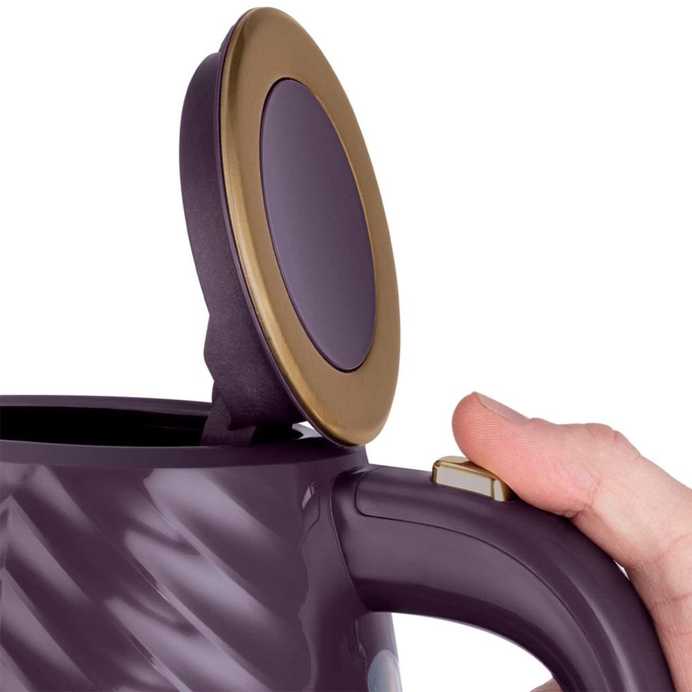 Russell Hobbs Groove Electric Jug Kettle 3000W 1.7 Litre - Mulberry Secondary image