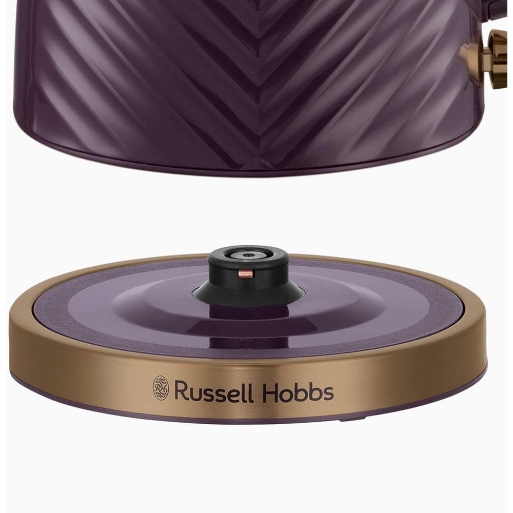 Russell Hobbs Groove Electric Jug Kettle 3000W 1.7 Litre - Mulberry