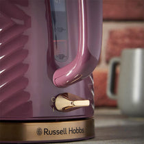 Russell Hobbs Groove Electric Jug Kettle 3000W 1.7 Litre - Mulberry