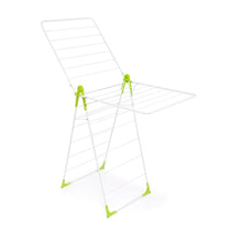 Orwell Super X Wing Clothes Airer Foldable Clothes Drying Rack Adjustable Wings - White/Green