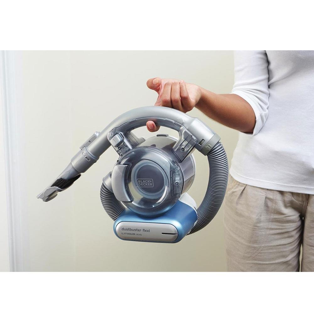 Black & Decker 14.4V Lithium-ion Dustbuster Flexi Cordless Handheld Vacuum Cleaner With Pet Tool - Blue
