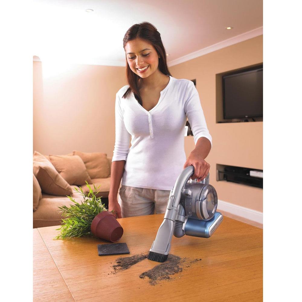 Black & Decker 14.4V Lithium-ion Dustbuster Flexi Cordless Handheld Vacuum Cleaner With Pet Tool - Blue