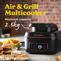 Russell Hobbs Satisfry Digital Air Fryer And Grill Multi Cooker With 7 Cooking Functions 1745W 5.5 Litre - Black