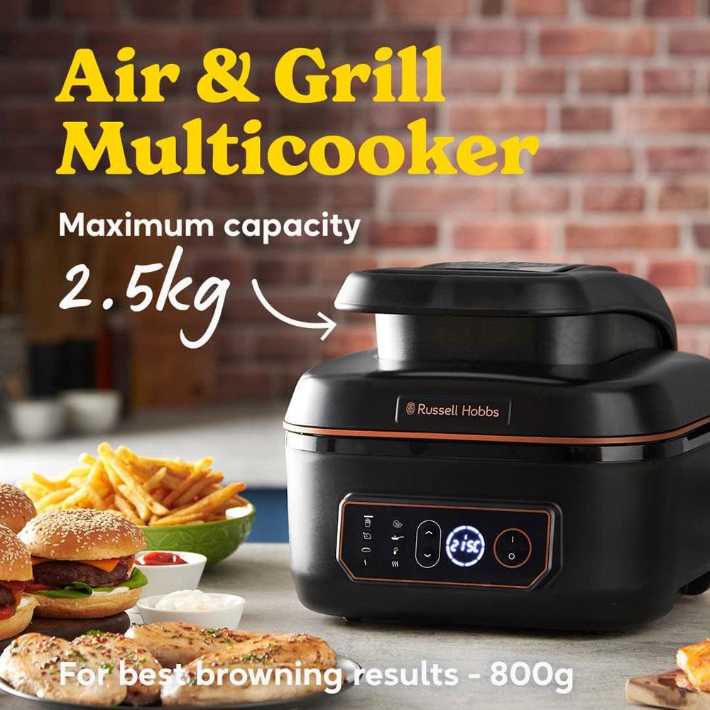 Russell Hobbs Satisfry Digital Air Fryer And Grill Multi Cooker With 7 Cooking Functions 1745W 5.5 Litre - Black