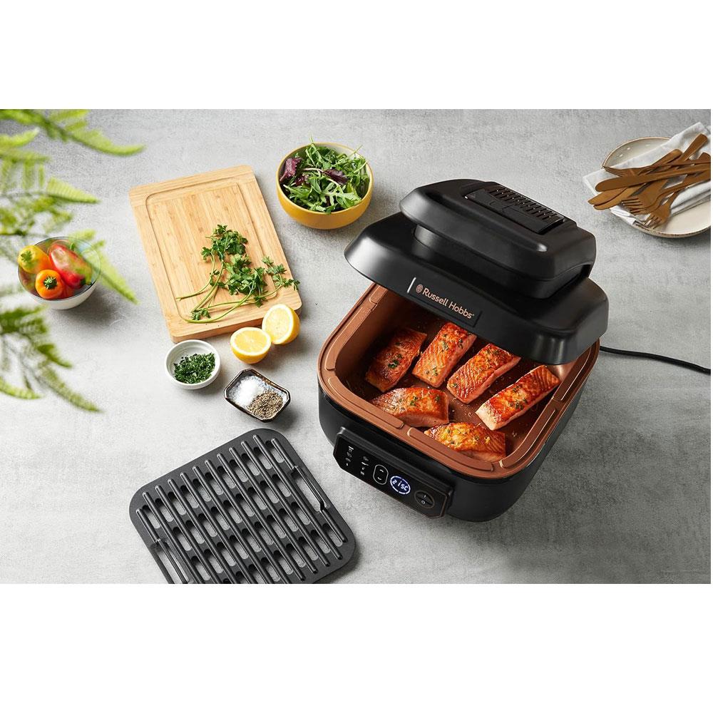 Russell Hobbs Satisfry Digital Air Fryer And Grill Multi Cooker With 7 Cooking Functions 1745W 5.5 Litre - Black