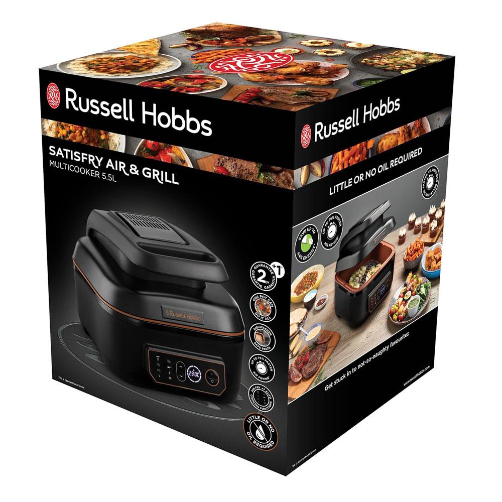 Russell Hobbs Satisfry Digital Air Fryer And Grill Multi Cooker With 7 Cooking Functions 1745W 5.5 Litre - Black