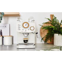 Swan Nordic Pump Espresso Coffee Machine 1100 W 1.2 Litre - Cotton White