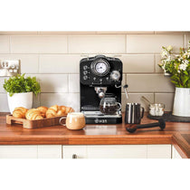 Swan Retro Pump Espresso Coffee Machine 1100 W 1.2 Litre - Black