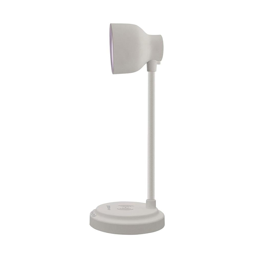 Groov-e Astra LED Lamp With Wireless Charging Pad And Bluetooth Speaker 9 LED Colour Modes - White Secondary image