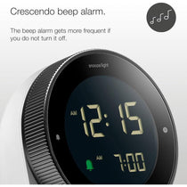 Braun Digital Alarm Clock With Rotating Bezel For Quick Time Setting - White