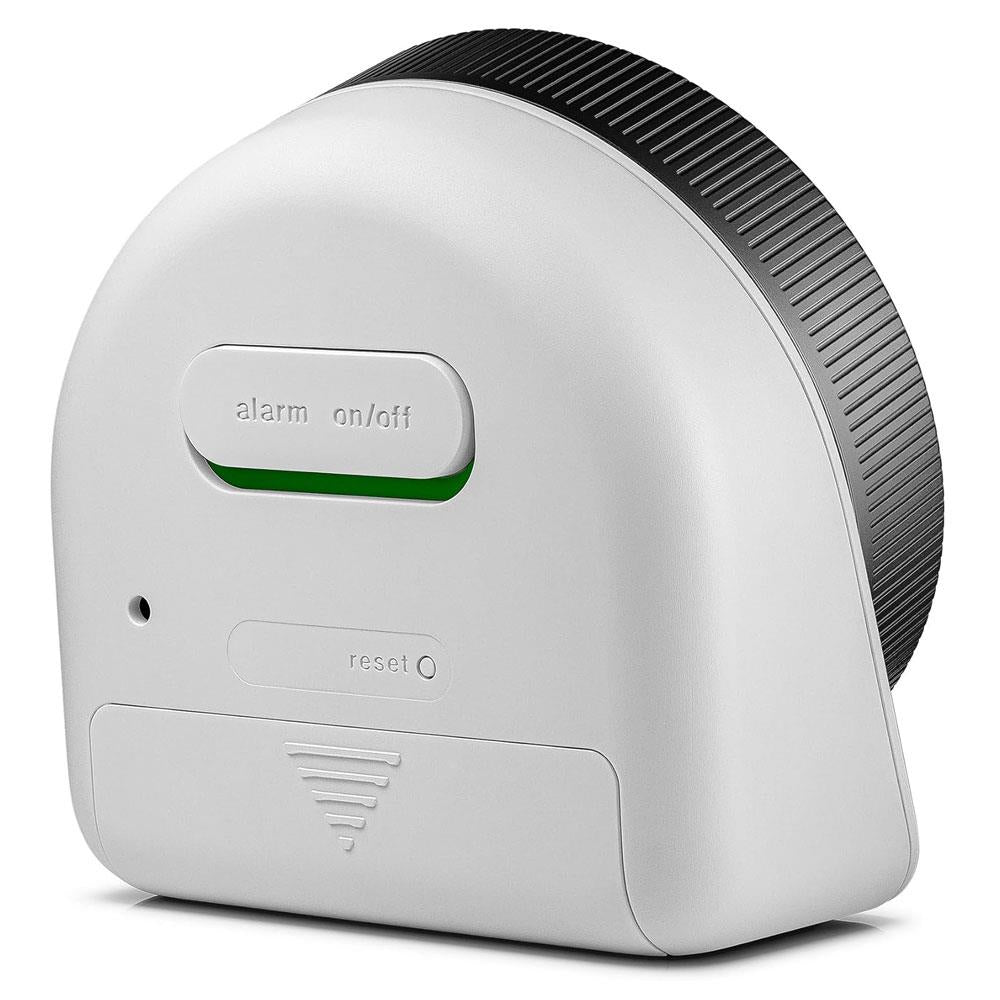 Braun Digital Alarm Clock With Rotating Bezel For Quick Time Setting - White