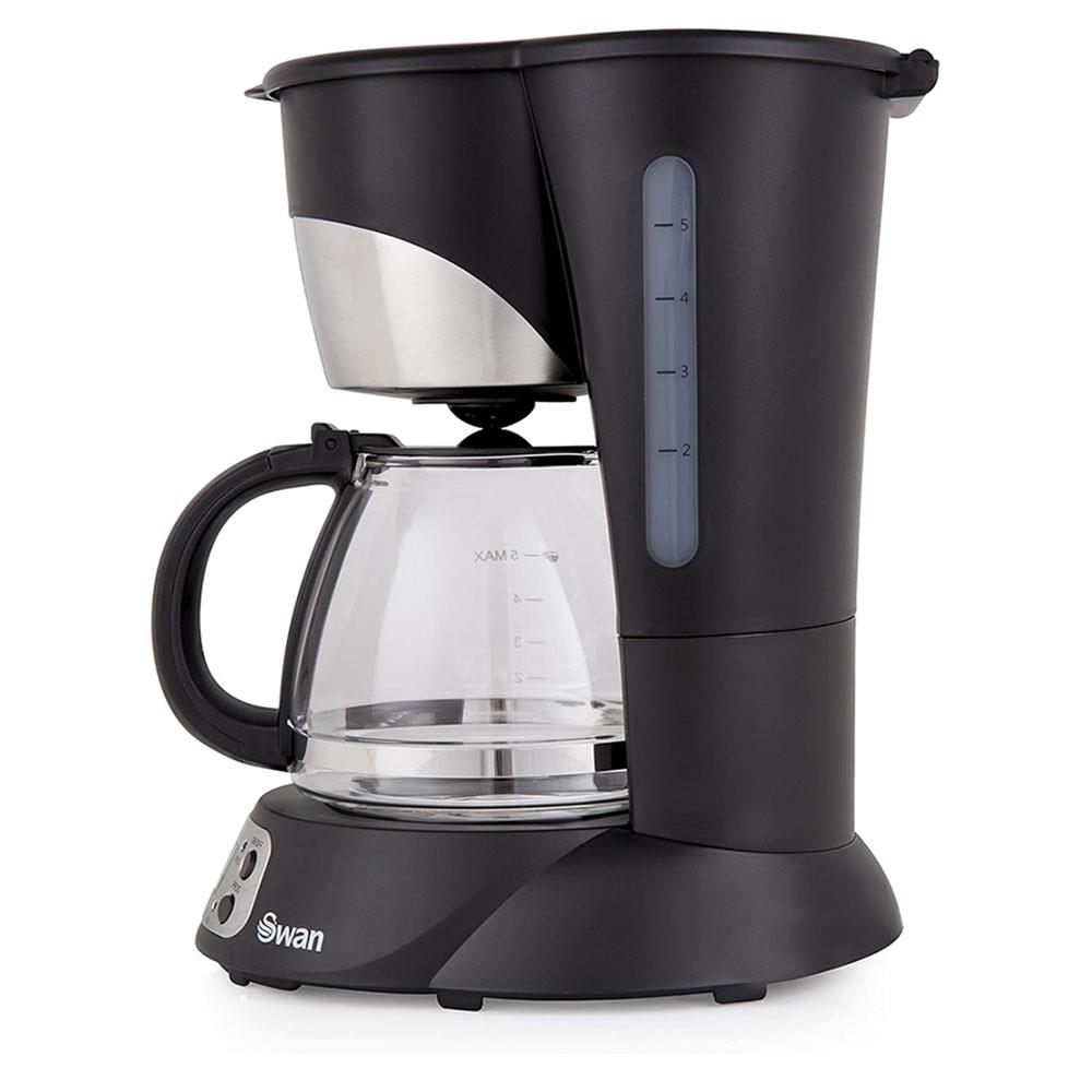 Swan Programmable Coffee Maker 700W 0.75 Litre Capacity - Black