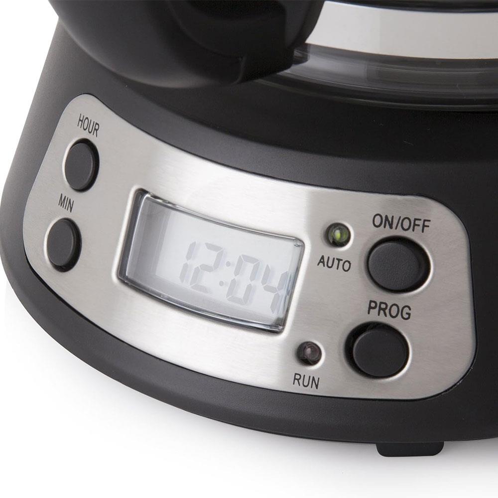 Swan Programmable Coffee Maker 700W 0.75 Litre Capacity - Black