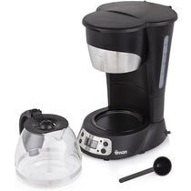 Swan Programmable Coffee Maker 700W 0.75 Litre Capacity - Black
