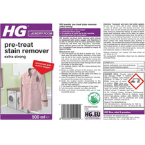 HG Laundry Pre-Treat Stain Remover Extra Strong - 500ml