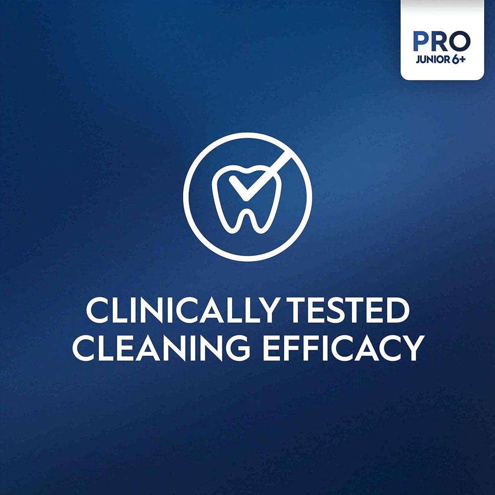Oral-B Pro Junior Kids Electric Toothbrush 3 Modes With Kid-Friendly Sensitive Mode Ages 6+ - Green