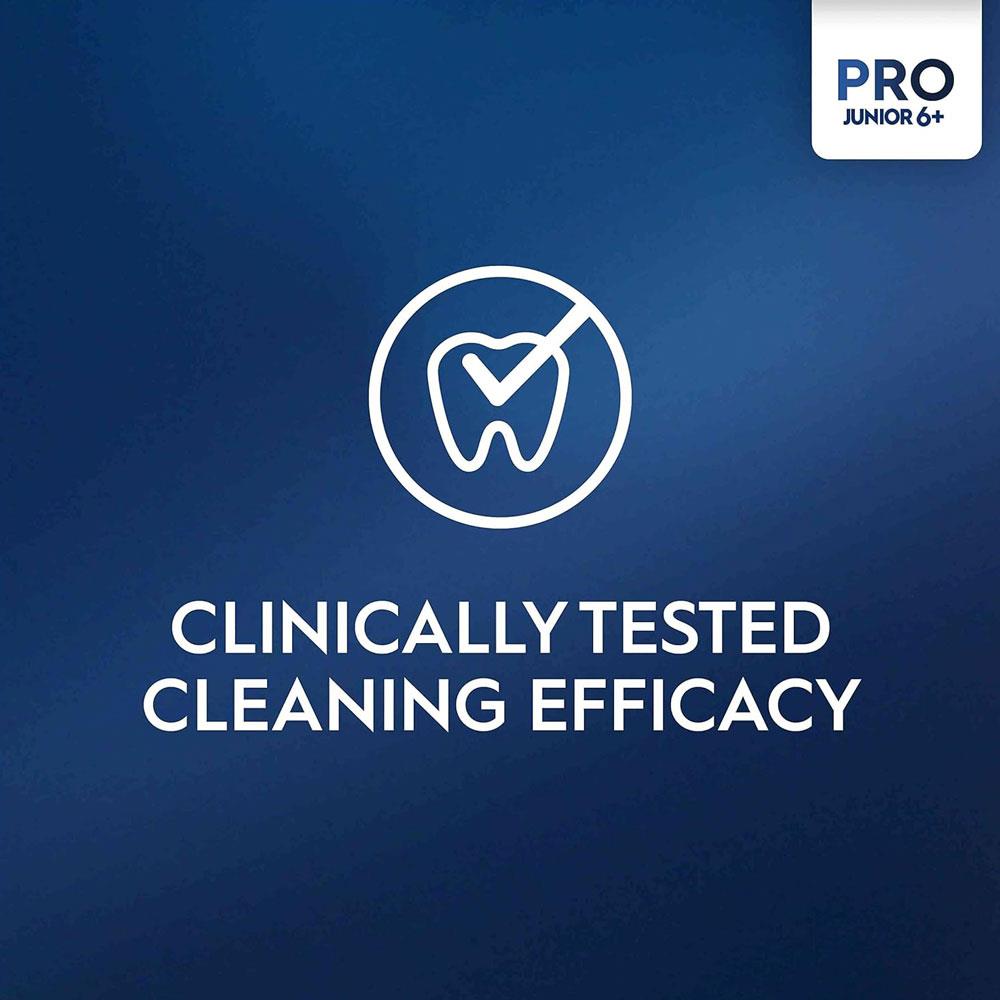 Oral-B Pro Junior Kids Electric Toothbrush 3 Modes With Kid-Friendly Sensitive Mode Ages 6+ - Purple