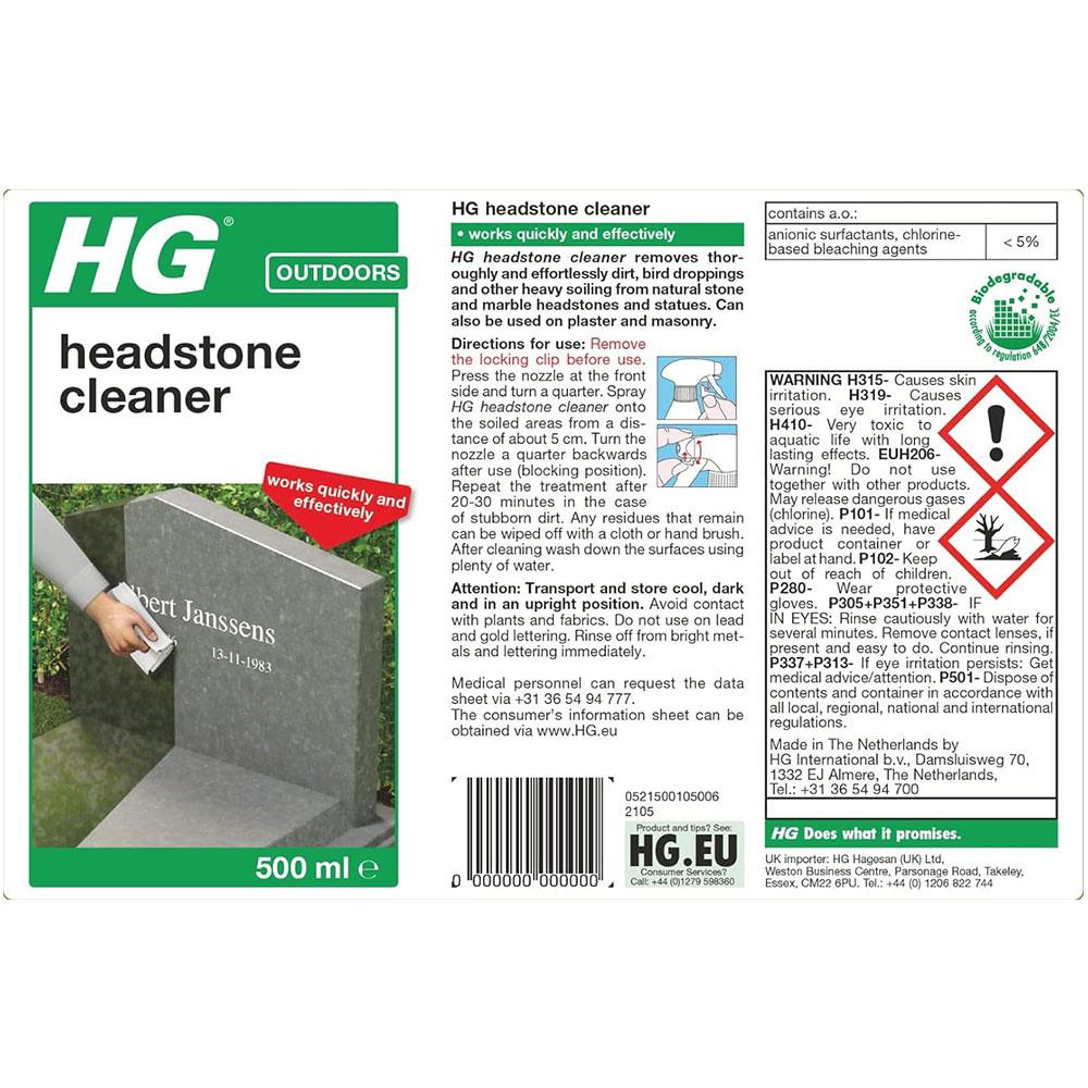 HG Headstone Cleaner Spray - 500ml