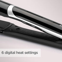 BaByliss Smooth Pro Wide 235 Hair Straightener With 6 Digital Heat Settings - Black