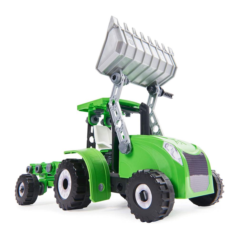 Meccano Junior Front Loader Tractor With Moving Parts And Real Tools STEM Toys - Multicolor Secondary image