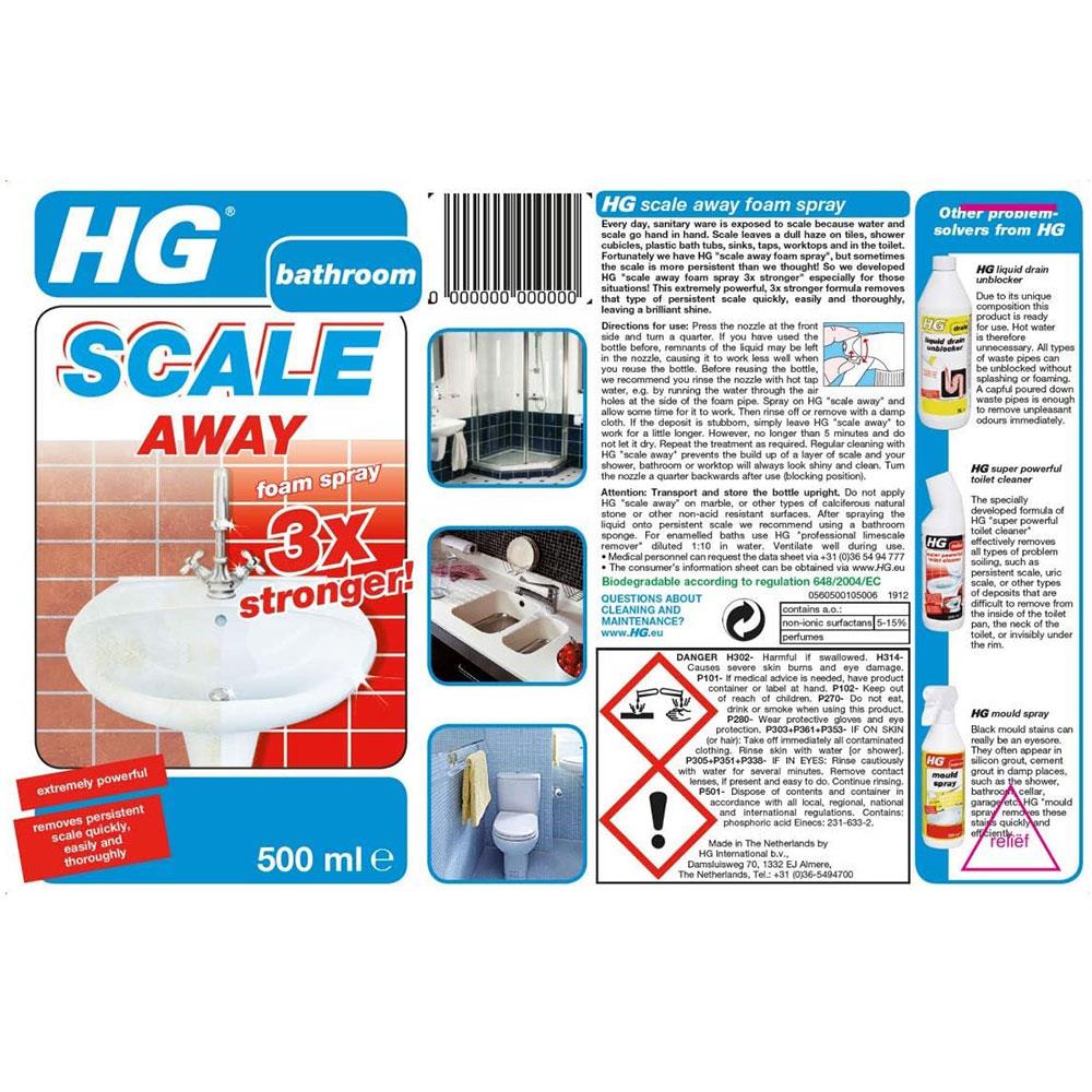 HG Limescale Remover Foam Spray Super Powerful - 500ml