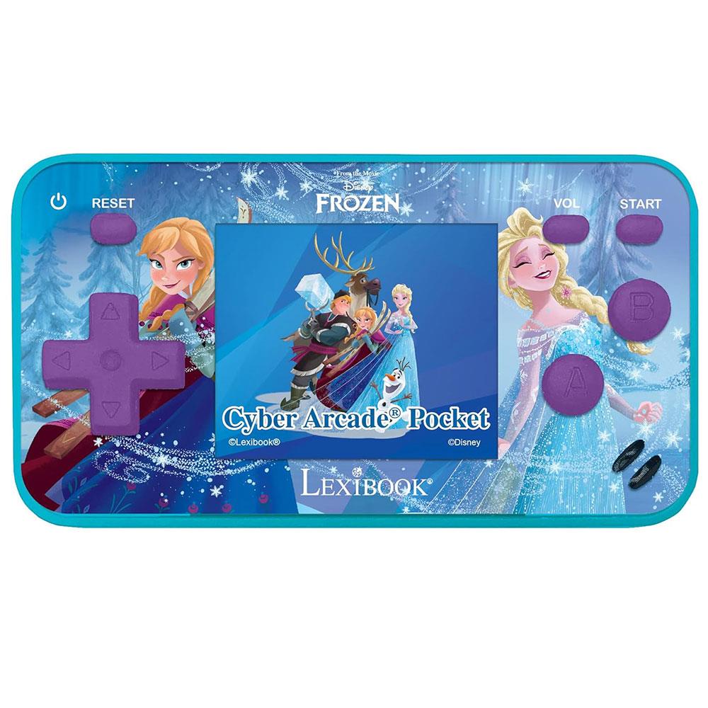 Lexibook Frozen Handheld Console Mini Cyber Arcade 150 Games - Purple/Blue