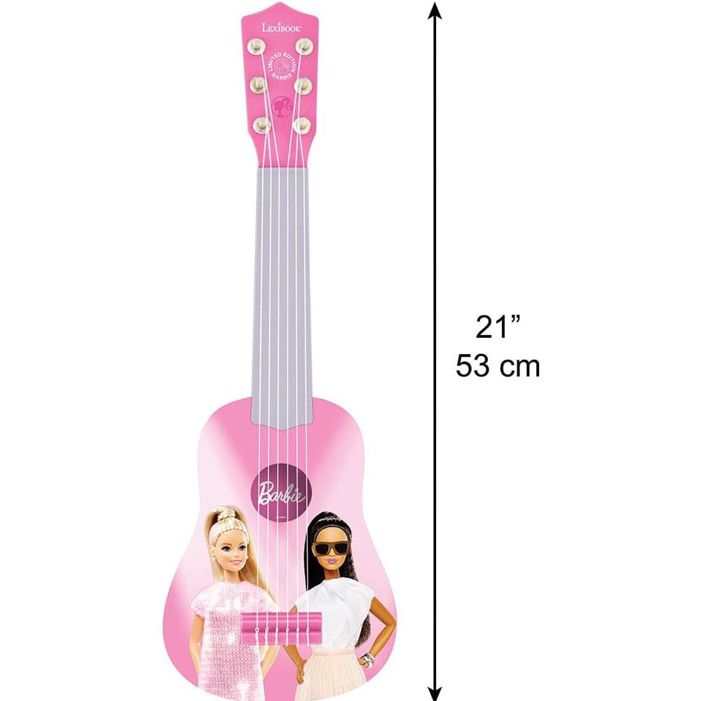Lexibook Disney Barbie My First Guitar With 6 Nylon Strings 53cm - Pink