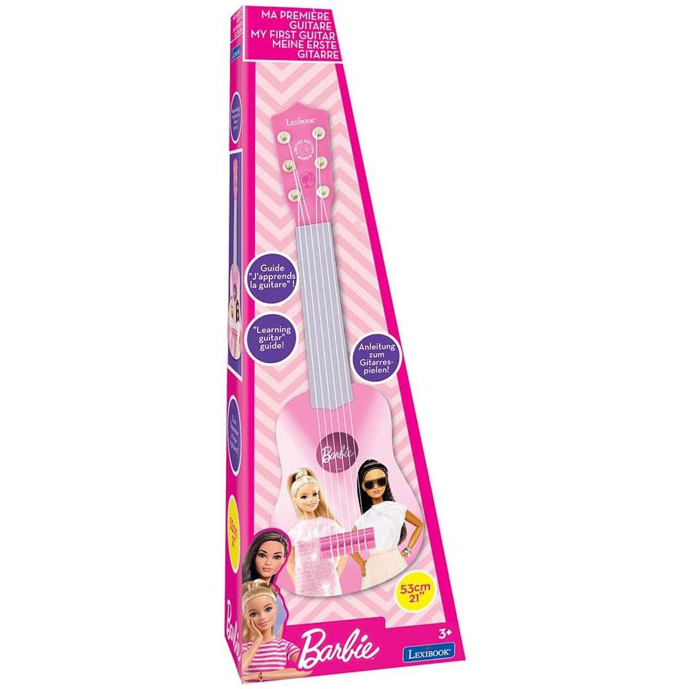 Lexibook Disney Barbie My First Guitar With 6 Nylon Strings 53cm - Pink