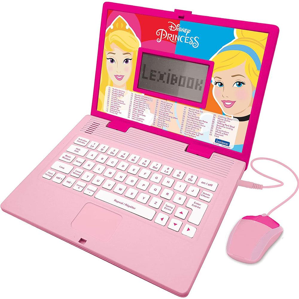 Lexibook Disney Princess Bilingual Educational Laptop With 124 Activites - Multicolour Main image