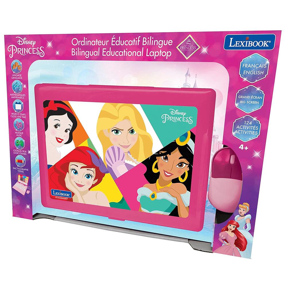 Lexibook Disney Princess Bilingual Educational Laptop With 124 Activites - Multicolour