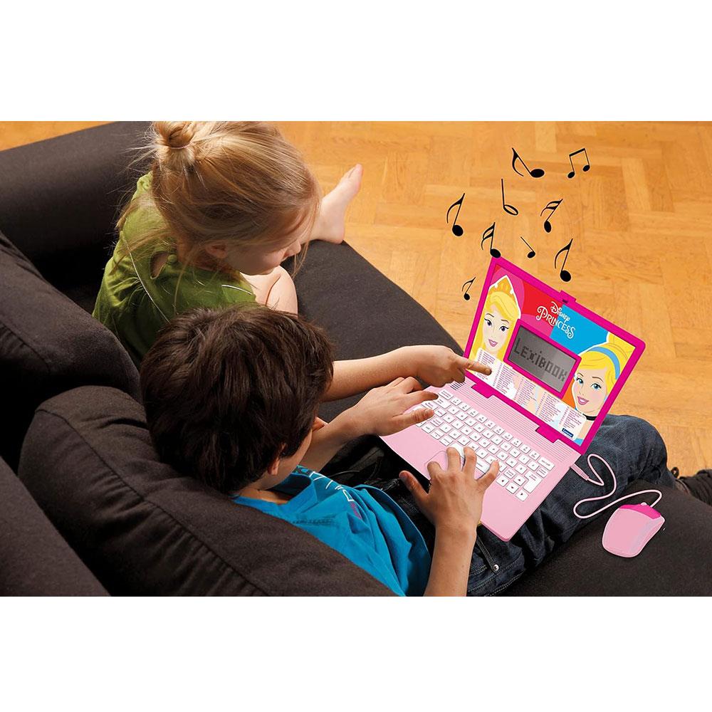 Lexibook Disney Princess Bilingual Educational Laptop With 124 Activites - Multicolour