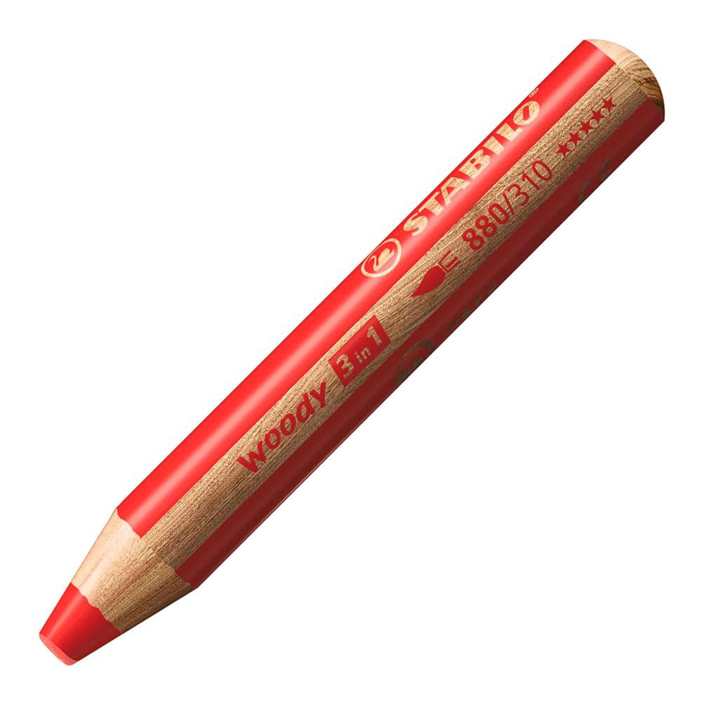 Stabilo Woody 3 In 1 Multi-Talented Pencil Set of 6 With Sharpener - Assorted Colors Secondary image