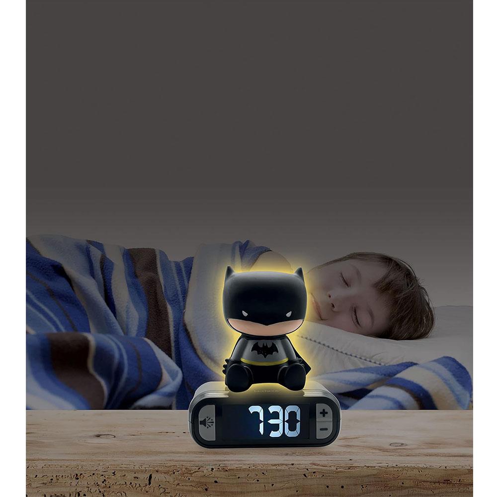 Lexibook Batman Children's Clock With Night Light Alarm Snooze - Multicolor