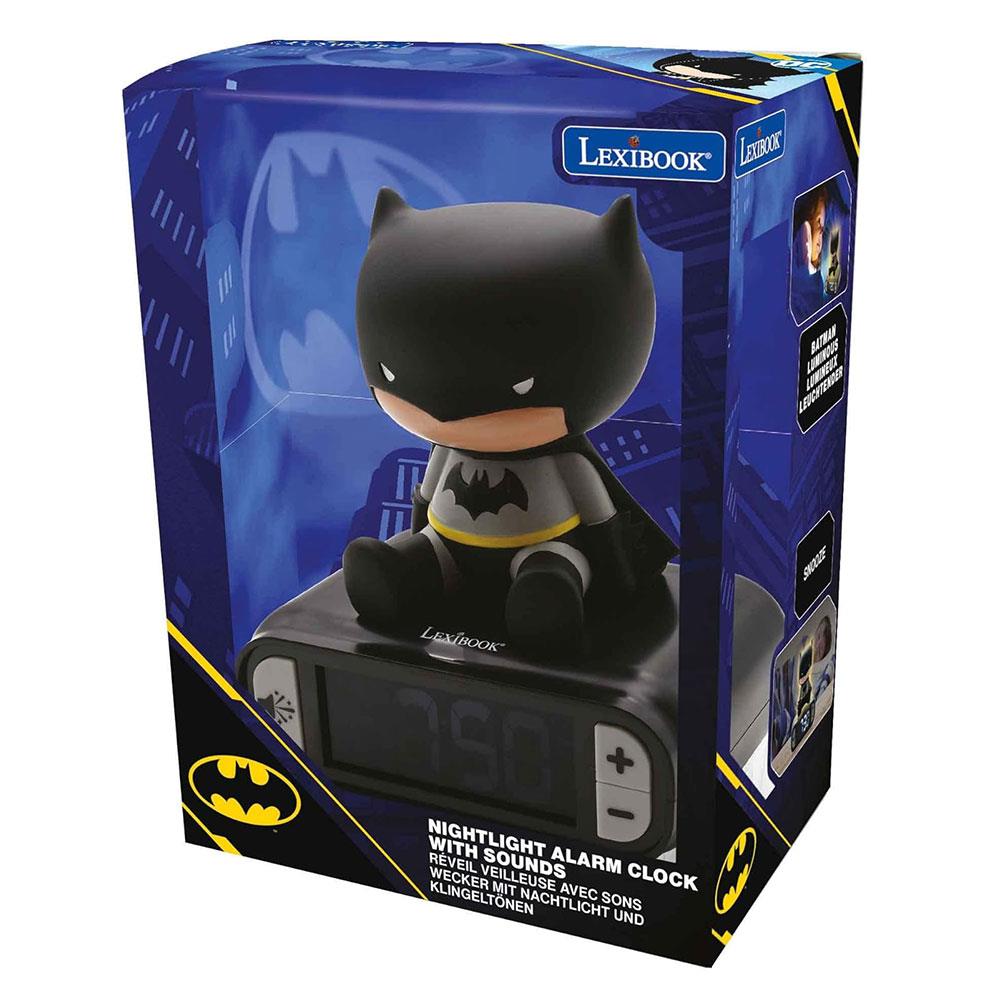 Lexibook Batman Children's Clock With Night Light Alarm Snooze - Multicolor