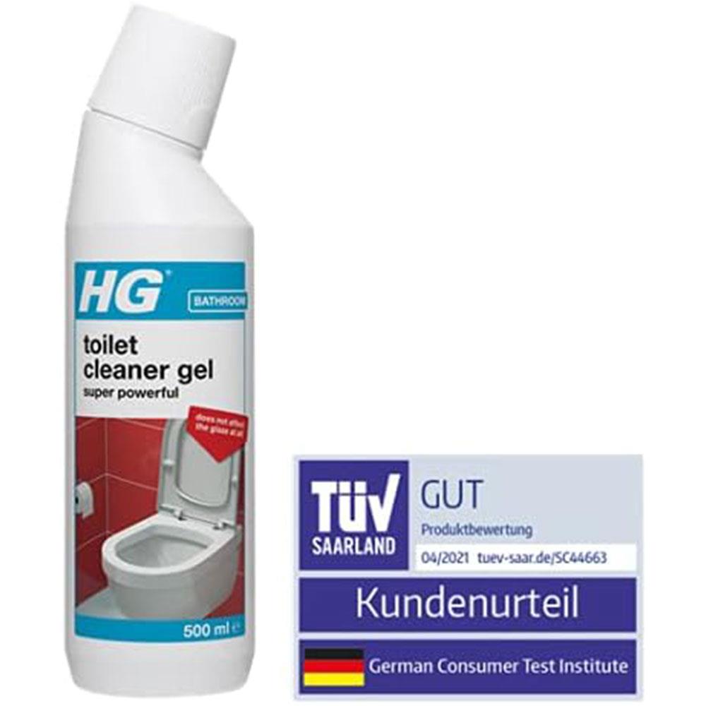 HG Toilet Cleaner Gel Super Powerful Effective Toilet Bowl Cleaner - 500ml Secondary image
