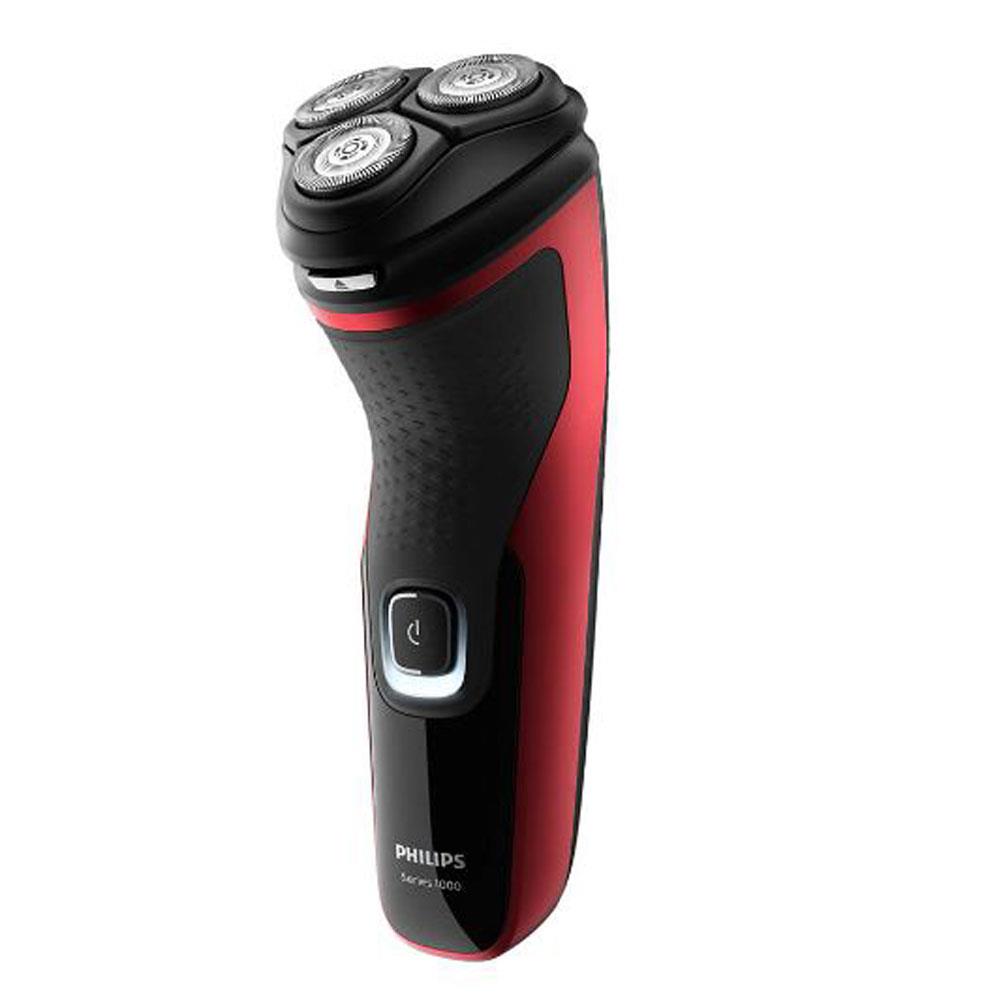 Philips Series 1000 Dry Electric Shaver Power Cut Blades Clean Shave - Twist Red