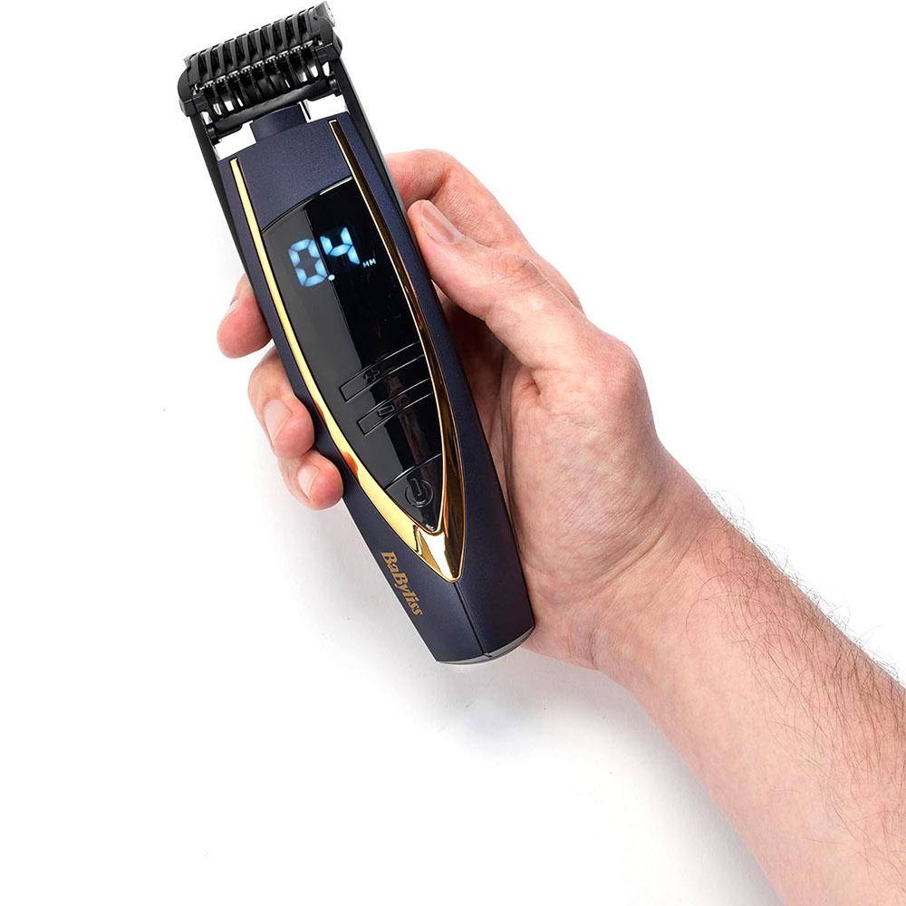 BaByliss Super Stubble XTP Beard Trimmer Cordless Waterproof - Blue And Rose Gold
