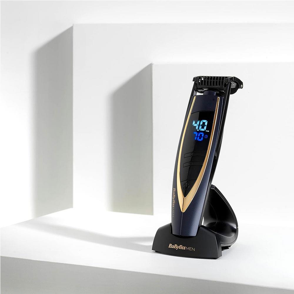BaByliss Super Stubble XTP Beard Trimmer Cordless Waterproof - Blue And Rose Gold