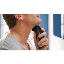 Philips Shaver Series 3000 Wet And Dry Electric Shaver With 5D Pivot And Flex Heads - Storm Blue