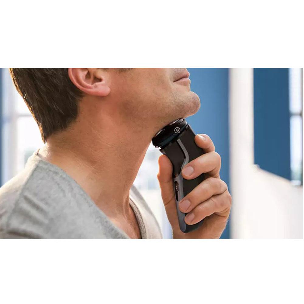 Philips Shaver Series 3000 Wet And Dry Electric Shaver With 5D Pivot And Flex Heads - Storm Blue