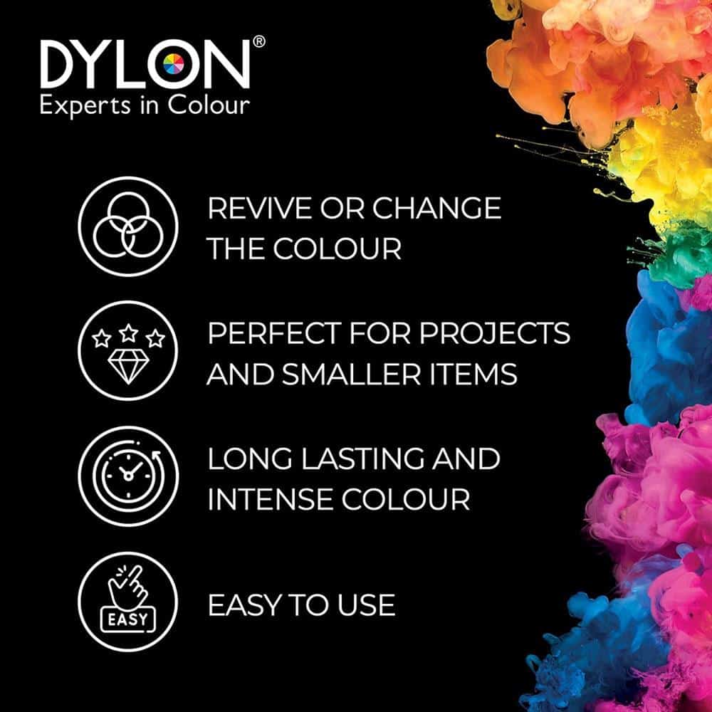 Dylon Hand Fabric Dye Sachet For Clothes And Soft Furnishings 50g - Sunflower Yellow