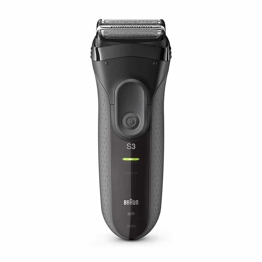 Braun Series 3 ProSkin 3000S Electric Shaver With Protection Cap Rechargeable Cordless Waterproof - Grey