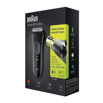 Braun Series 3 ProSkin 3000S Electric Shaver With Protection Cap Rechargeable Cordless Waterproof - Grey