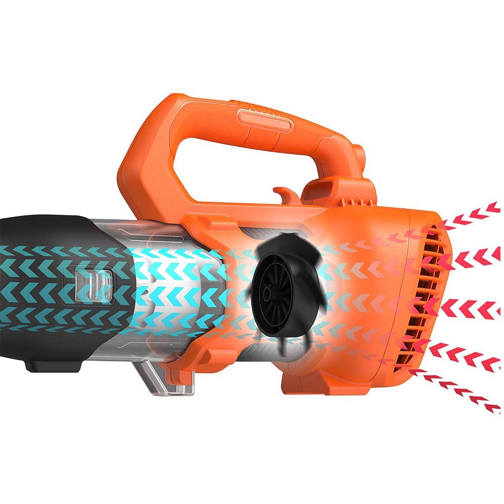 Black & Decker 18V Cordless Li-ion Axial Blower Bare Unit - Orange/Black