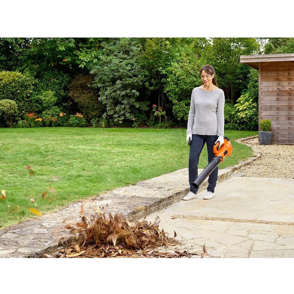 Black & Decker 18V Cordless Li-ion Axial Blower Bare Unit - Orange/Black